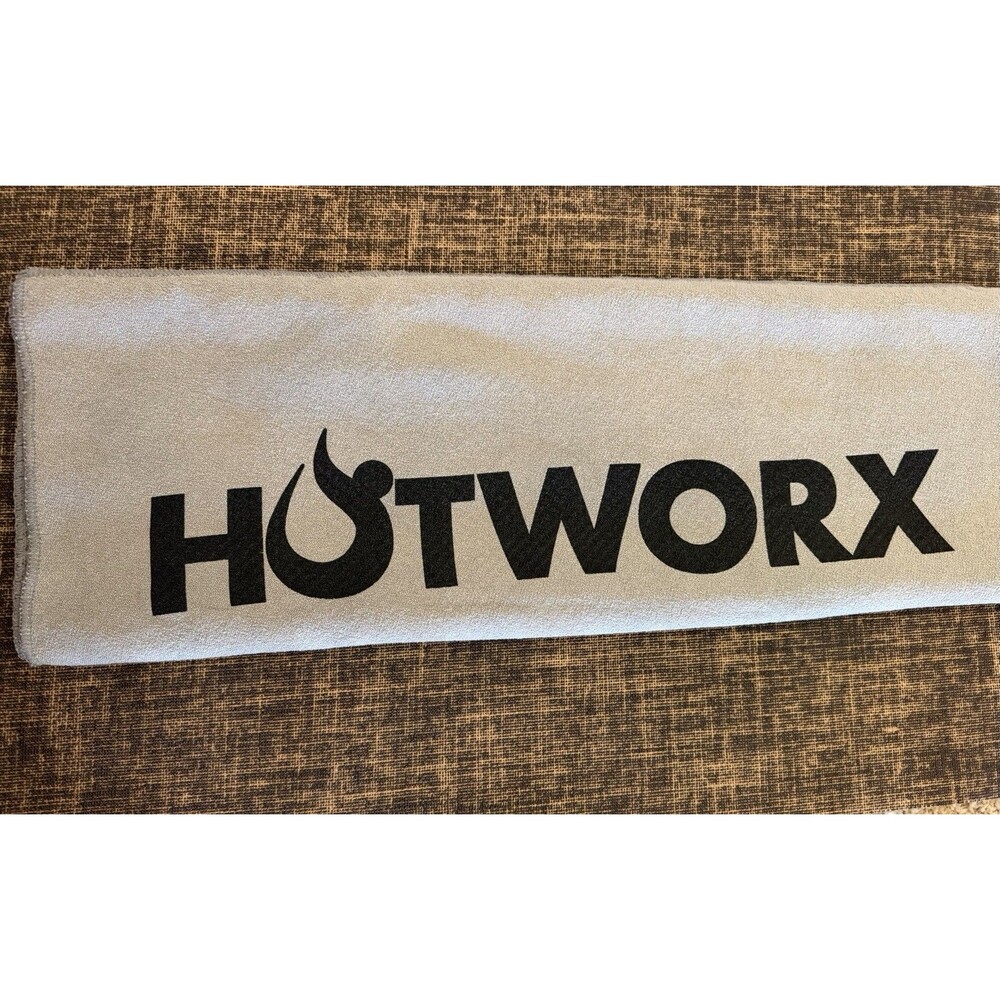 Hotworx Brown Yoga Mat and Gray Yoga Towel Set, Non-Slip, Pilates, Exercise